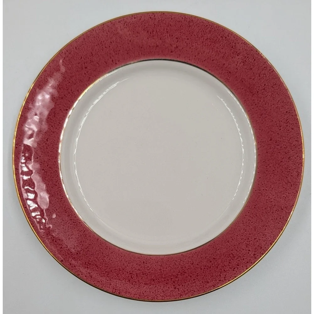 Nikko Riviera Red Salad Plates 7 3/8
